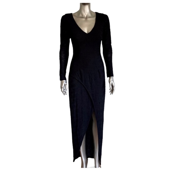 bariano Dresses & Skirts - Lumier by Bariano Power Play Long Sleeve Maxi Dress Black Small NWT NEW